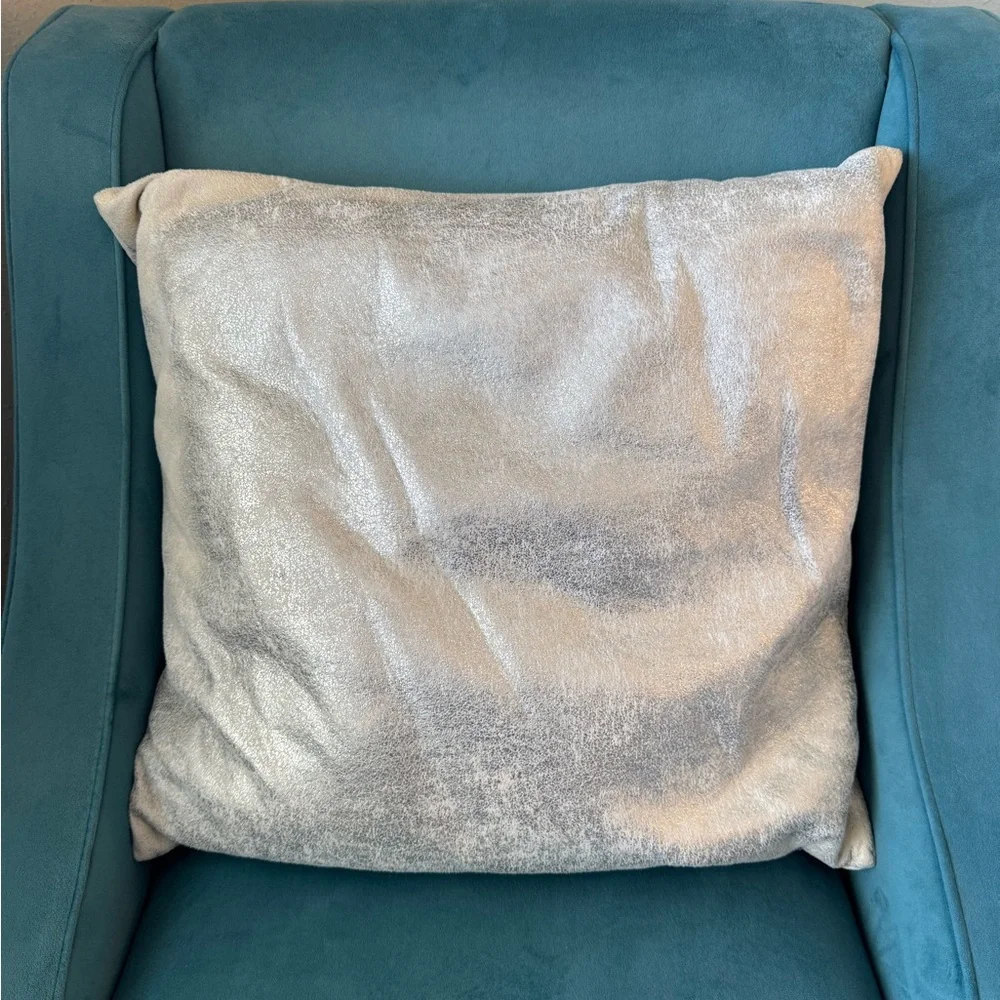 20x20 West Elm Silver Pillow Cover/Sham/Case
